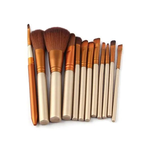 Ladies' 12 Pcs Make Up Brushes Sets Powder Highlighter Eye Shadow Beauty Tools Cosmetics Accessories