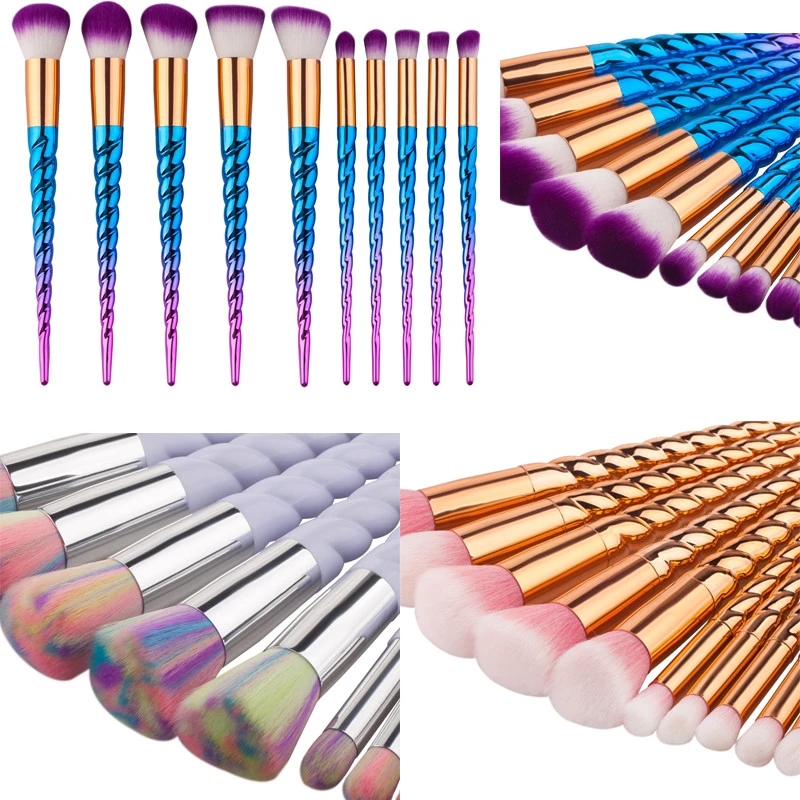 10PCS Makeup Brushes Kit, Professional Eye Shadow Make Up Brushes, Multi-Function Cosmetic Basic Brushes Set