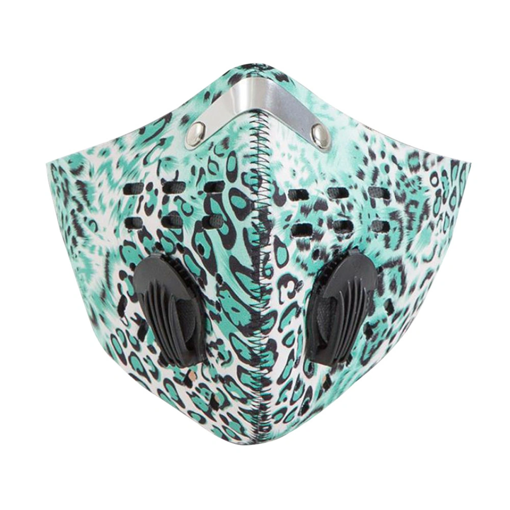 Unisex Mask Cotton Thick Breathable Solid Color Leopard Pattern Reusable Portable Safety Mask