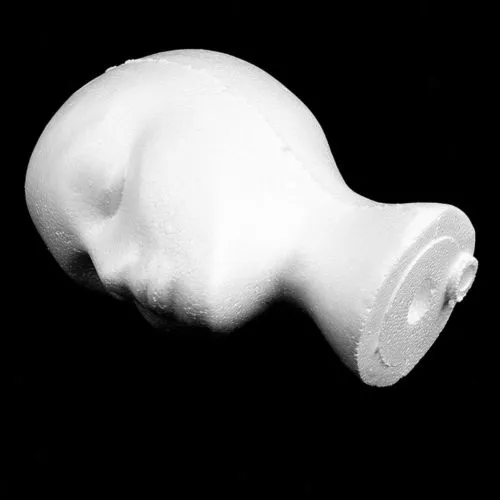1Pcs Female Foam Mannequin Head Wig Display Stand Rack Polystyrene Styrofoam Deflection Head Model