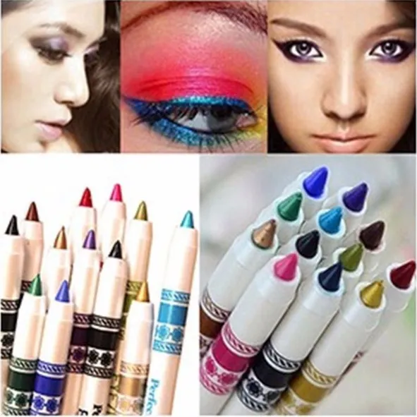 2Pcs Eyeliner Waterproof Shining Colors Eye Pencil Long Lasting Makeup Eye Professional Cosmetics