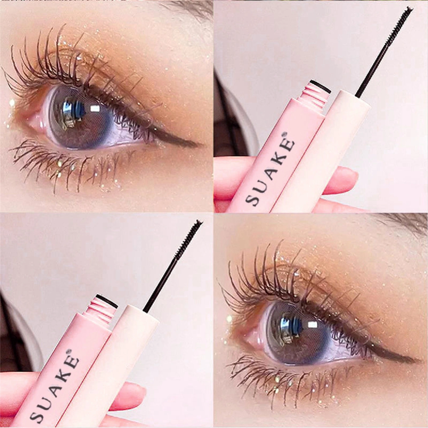 Waterproof Eyelash Mascara, Lengthening & Thick Natural Extension Mascara, Long-Lasting Lashes Mascara, Black/Brown
