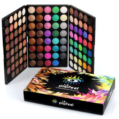 Women Natural Long Lasting Makeup 120 Colors Matte/Shimmer Eyeshadow Blendable Waterproof Palette