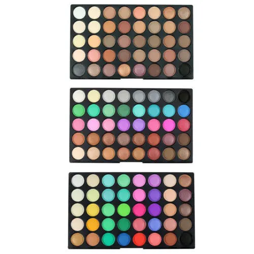 Women Natural Long Lasting Makeup 120 Colors Matte/Shimmer Eyeshadow Blendable Waterproof Palette