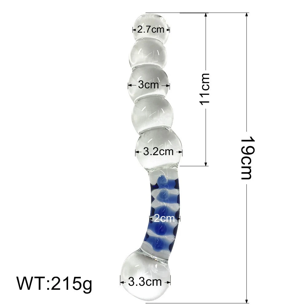 Crystal Glass Stick Casual Plug