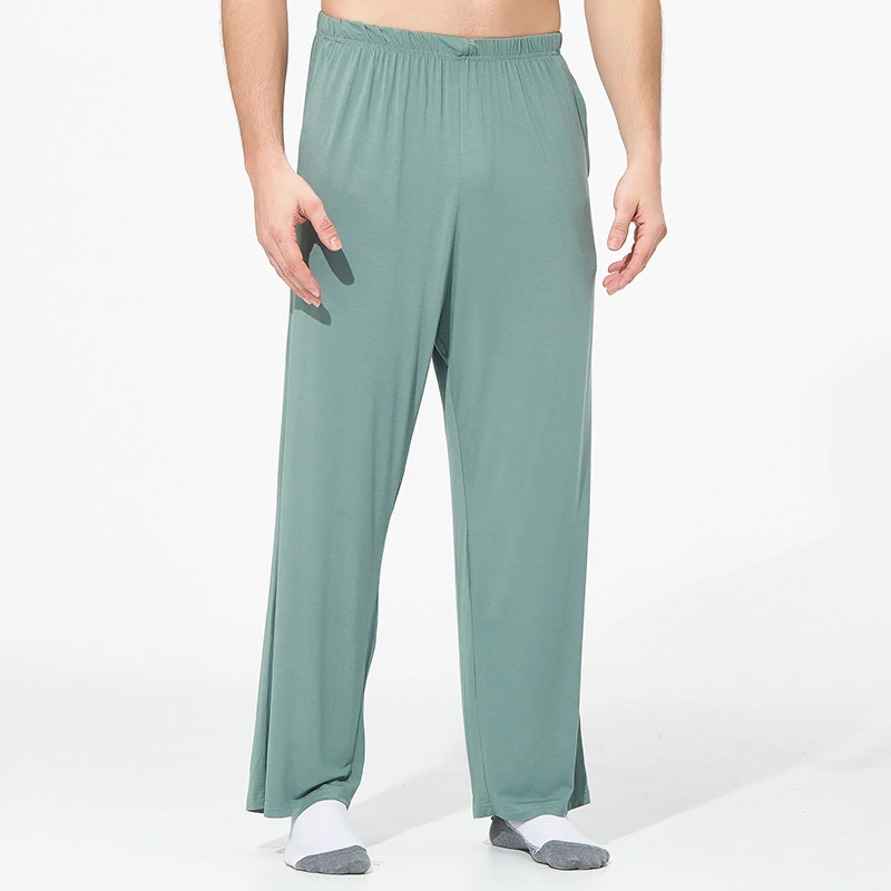 Men's Home Trousers Casual Amoi Lenzing Cotton Plus-sized LPants