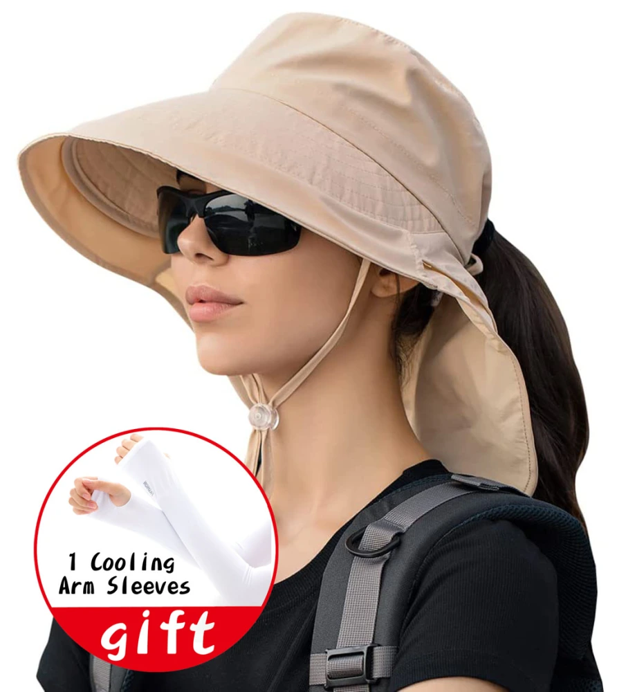 Womens Sun Hat Outdoor UV Protection Bucket Cap