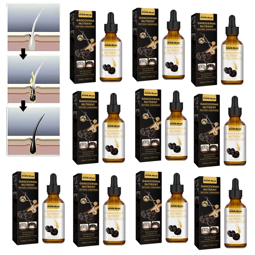 10 Pcs Pro Anti-Greying Hair Serum Thicker Hair