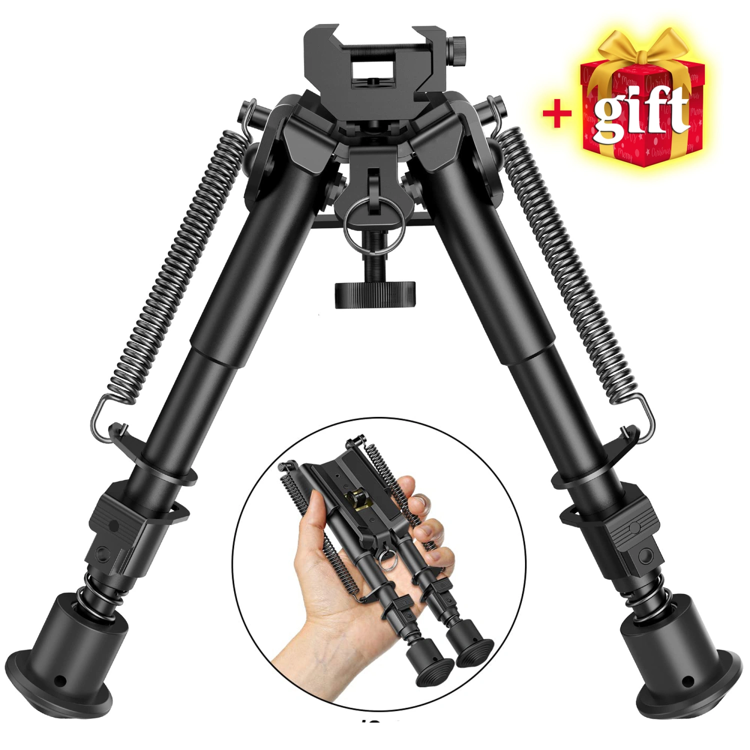 6-9 Inches Bipod Picatinny Bipod with Adapter