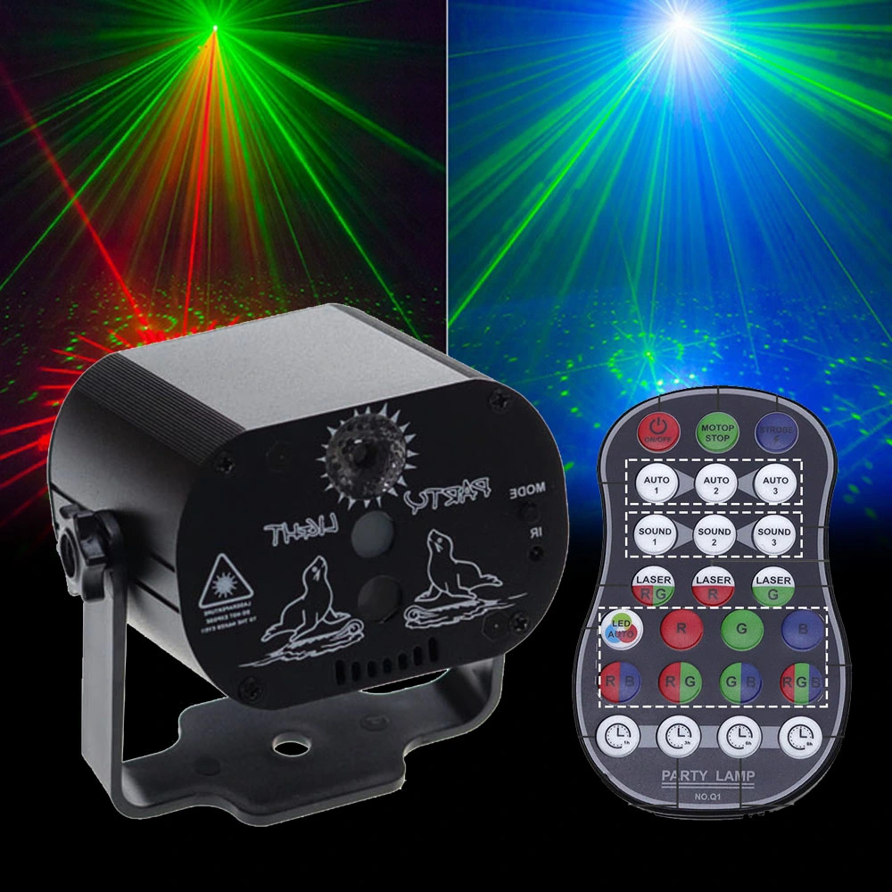 60 Patterns RGB LED Disco Light for KTV DJ Dance Floor