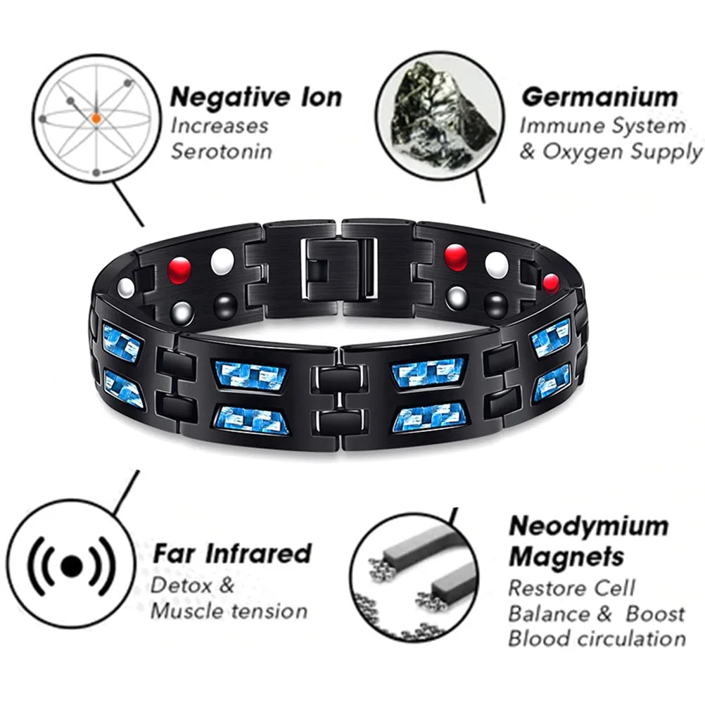 3 Pcs Titanium Power Magnetic Bracelet Lose Weight