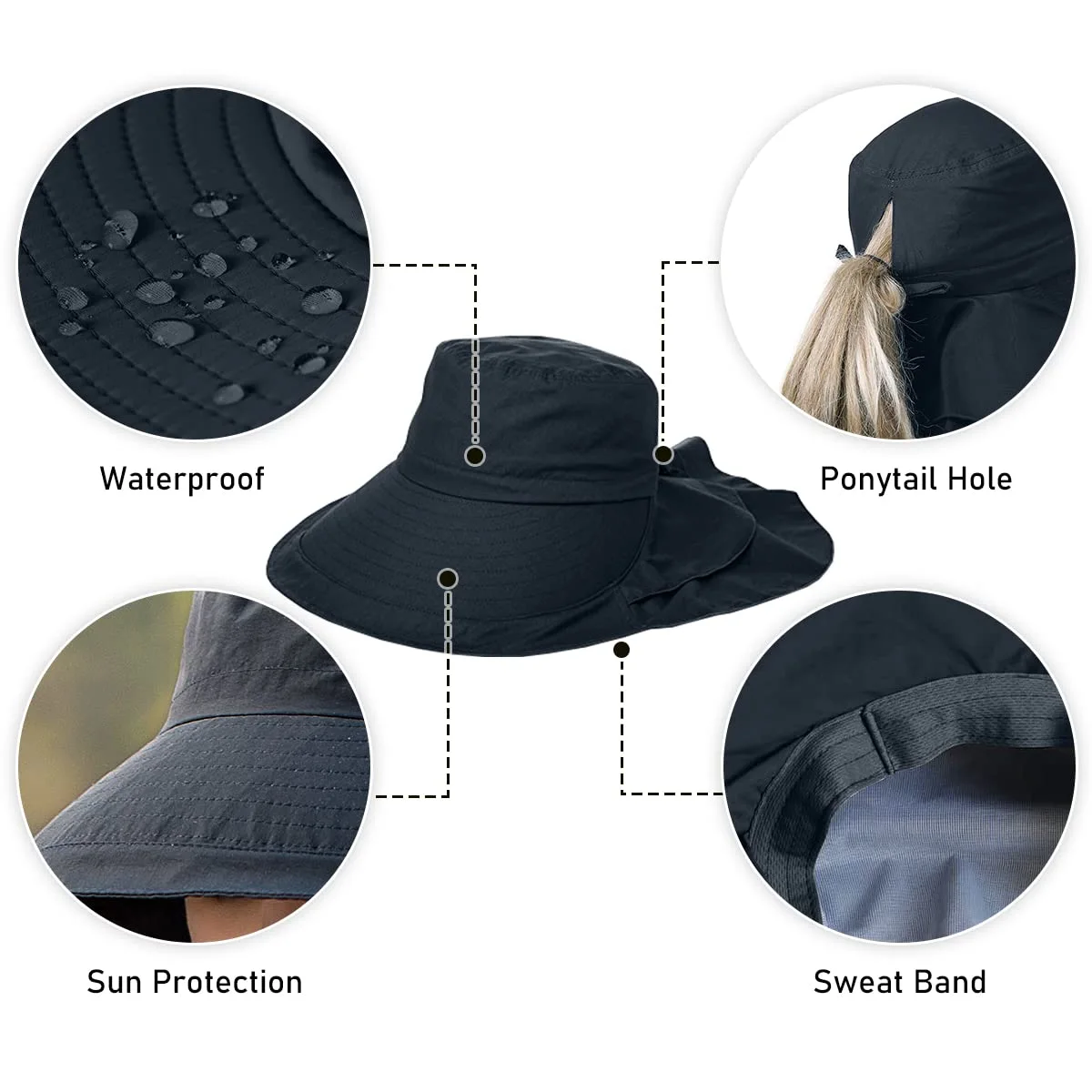 Womens Sun Hat for Beach Fishing Gardening
