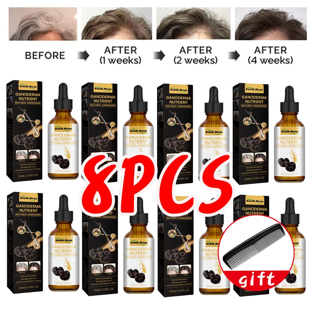 8 Pcs Pro Anti-Greying Hair Serum Thicker Hair