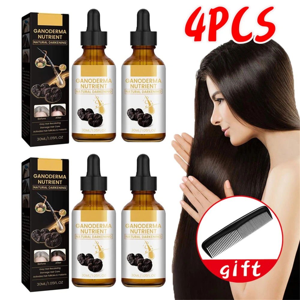 4 Pcs Pro Anti-Greying Hair Serum Anti-Greying Hair Serum