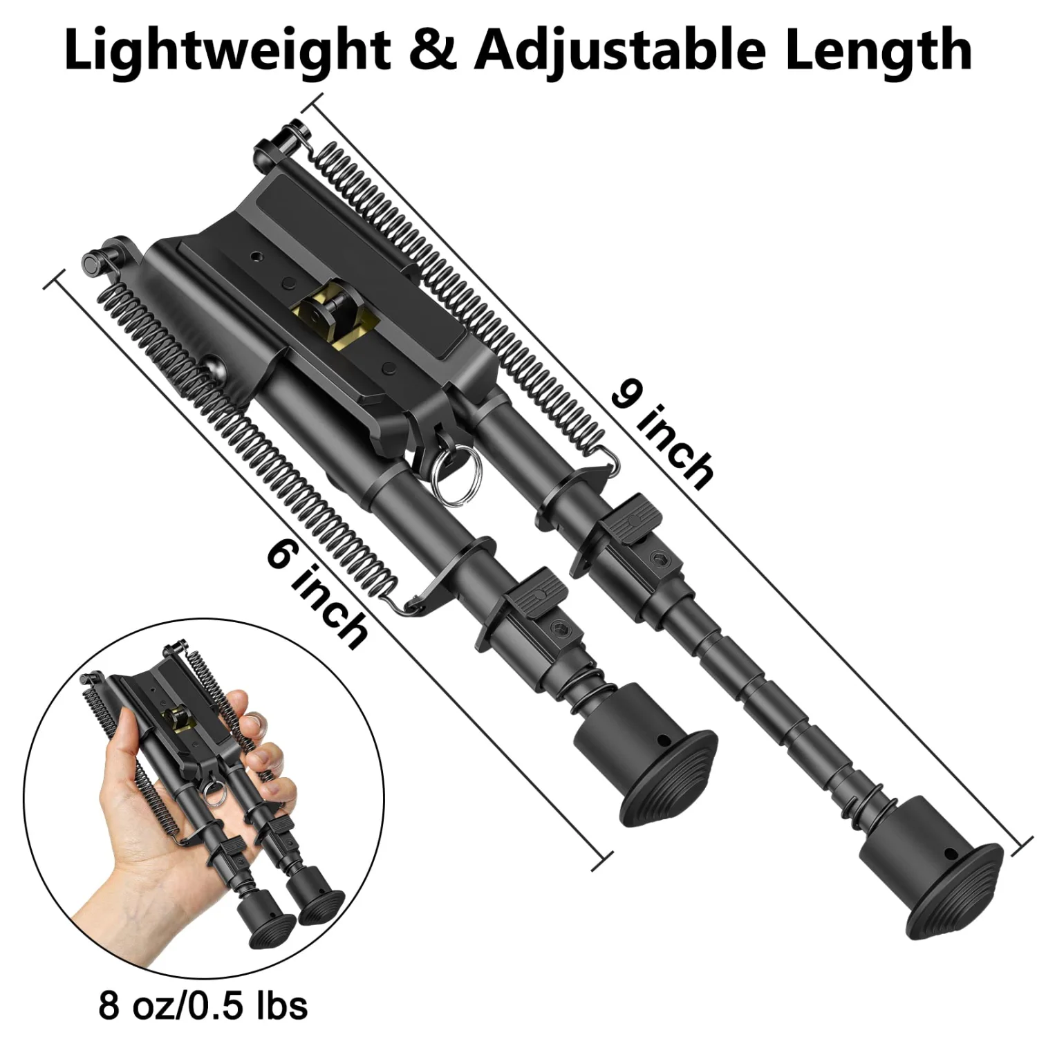 Adjustable Bipod Quickly Attached or Detached