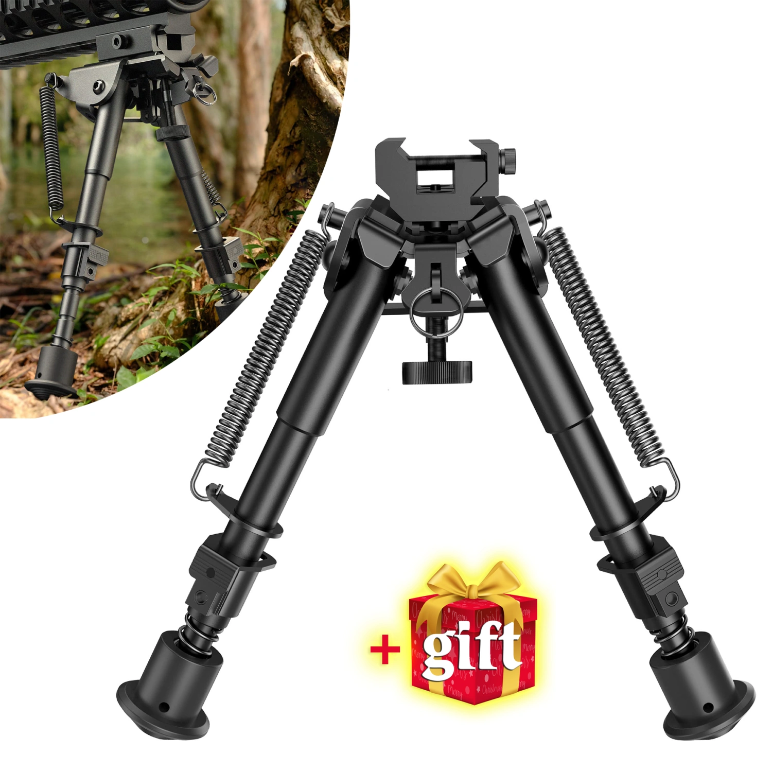 Adjustable Bipod Quickly Attached or Detached
