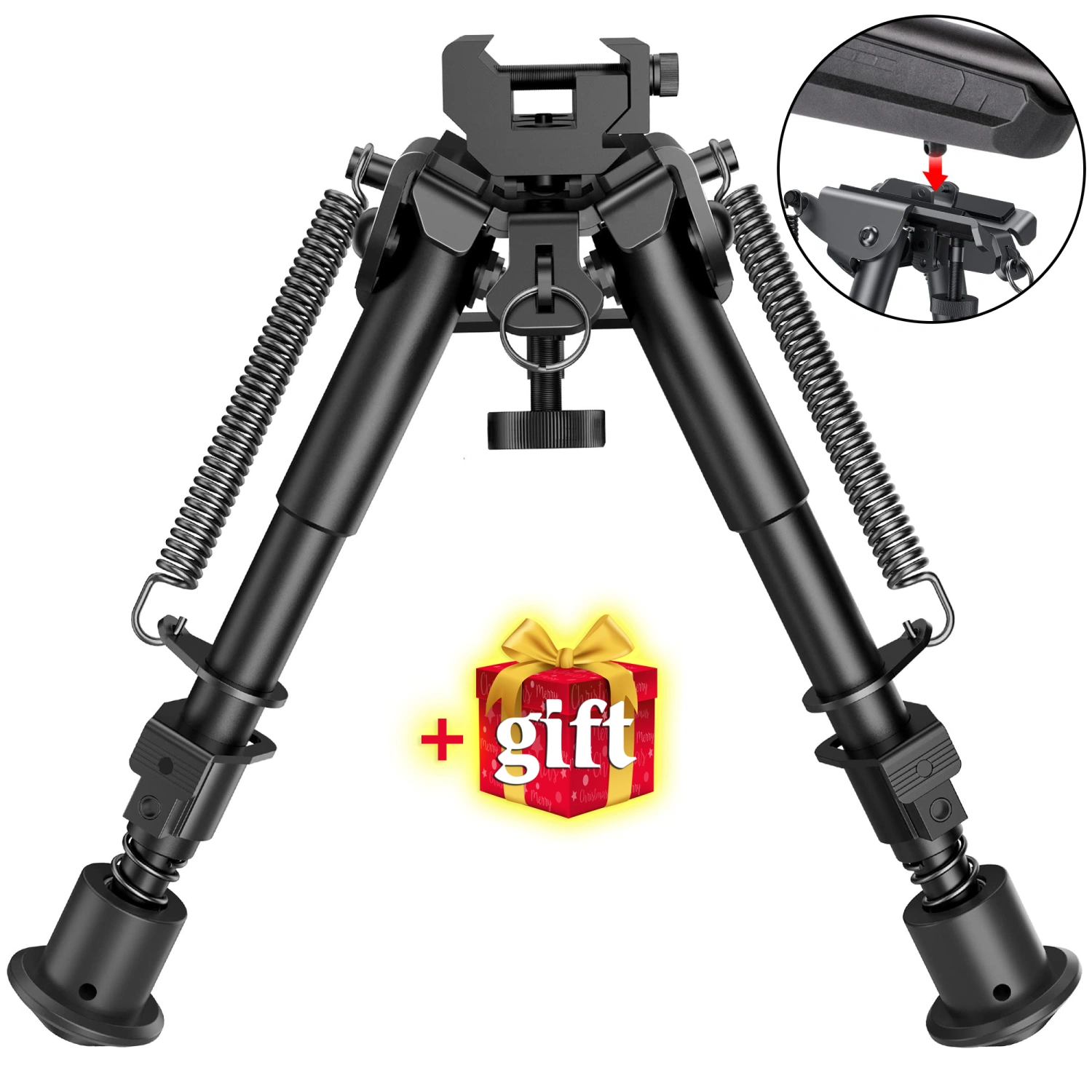 Picatinny Bipod with Adapter Return Springs
