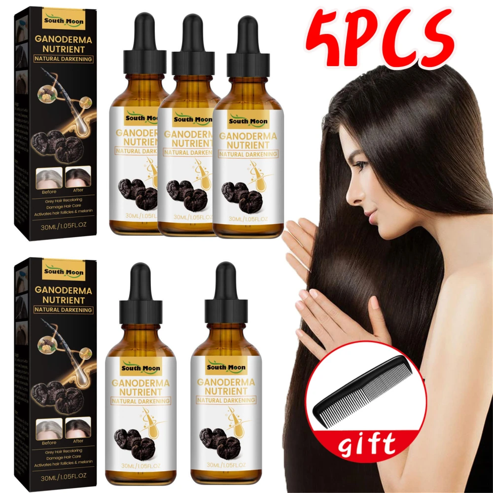 5 Pcs Pro Anti-Greying Hair Serum Anti-Greying Hair Serum