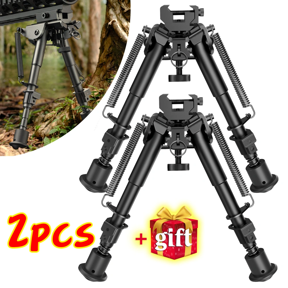 2Pcs Bipods Shockproof Antiskid with Adapter