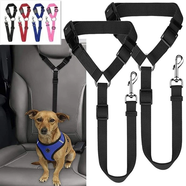 Adjustable Dog Cat Car Safety Belt Pet Vehicle Seat Belt Leash for Dogs Travel Traction Collar Harness Dog Lead Clip Pet Product