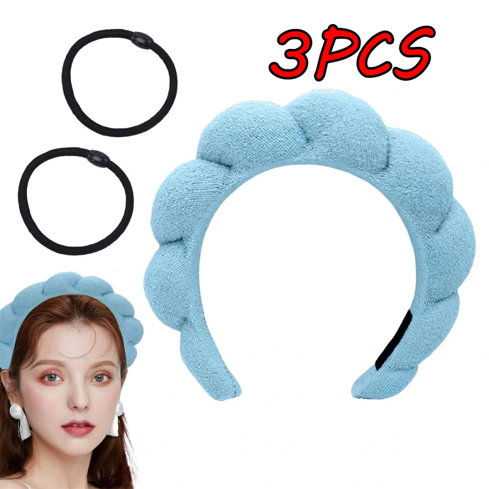 3Pcs Women Spa Headband Skincare Headbands