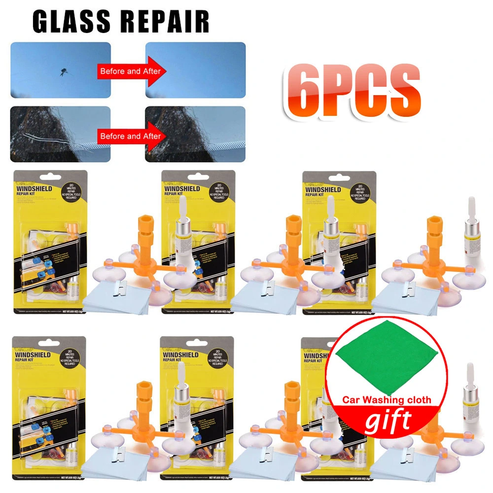 6 Kit Glass Scratch Crack Restore Repair Tool Set