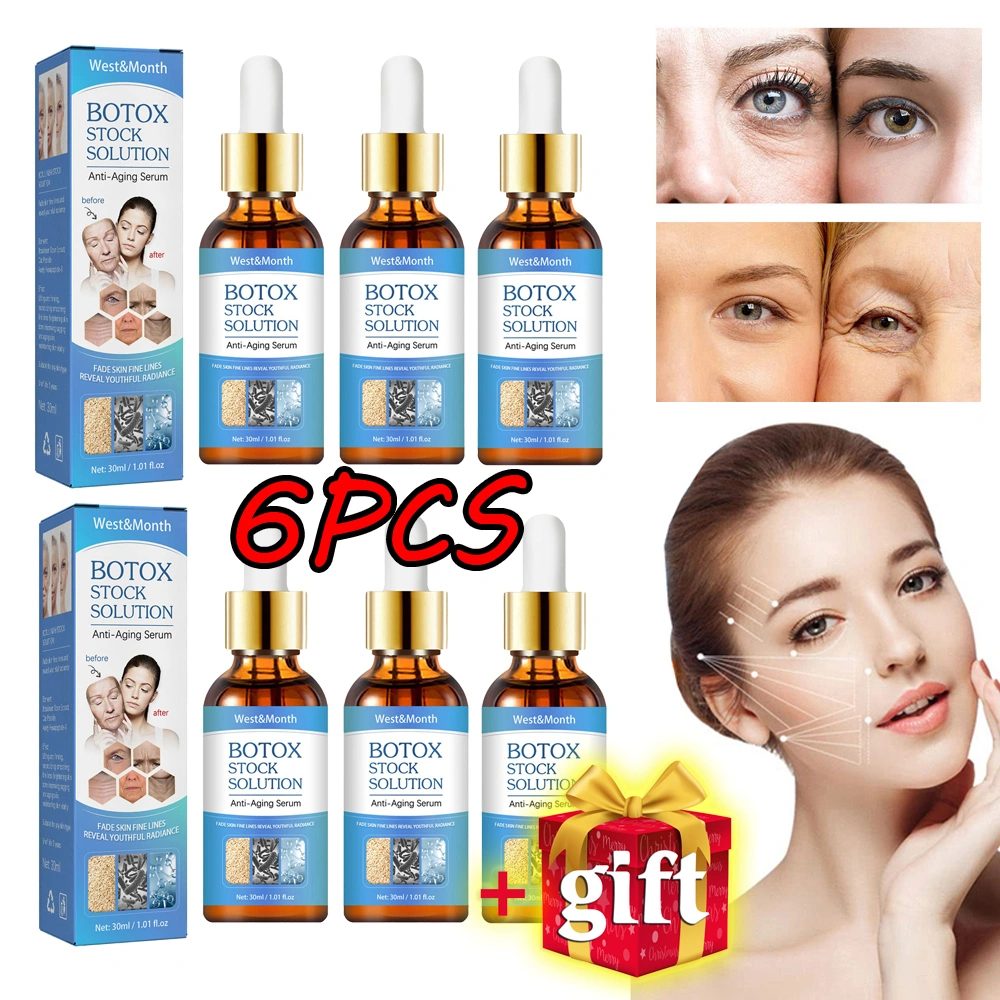 6Pcs Anti Aging Serum Fade Fine Lines Essence Gift