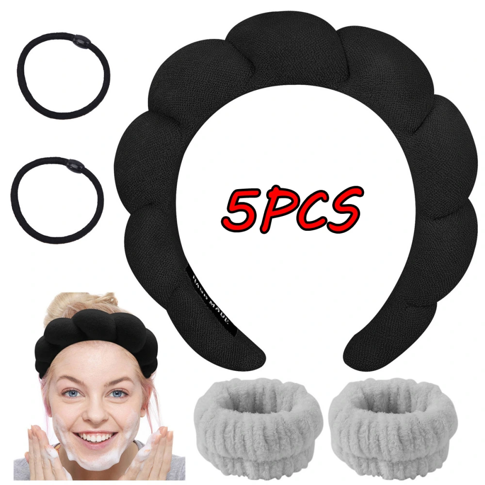 5 Pcs Women Spa Headband Must-Have Hair Accessories