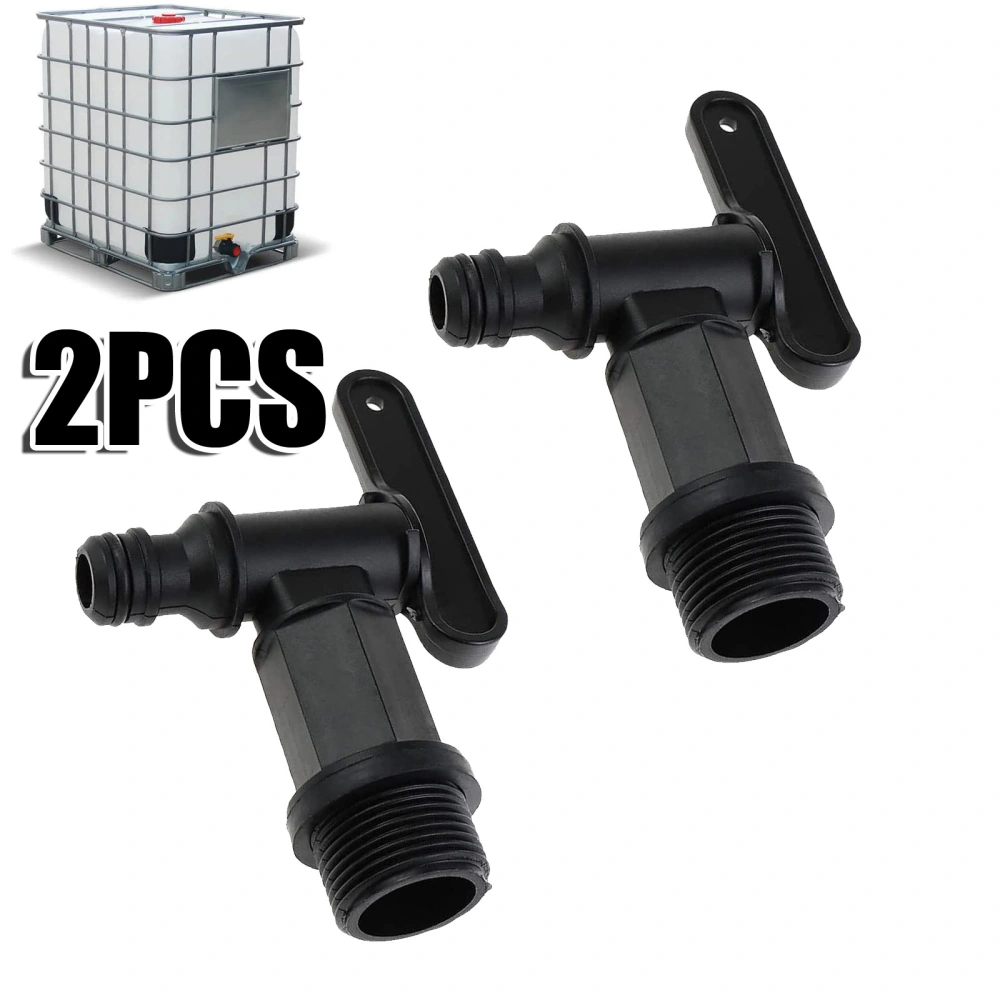 2 Pcs Plastic Replacement Faucets for Rainwater Cistern