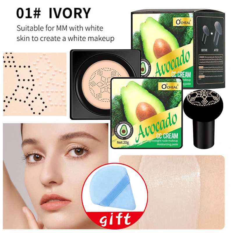 Beauty BB Cream Avocado Mushroom Head Air Cushion