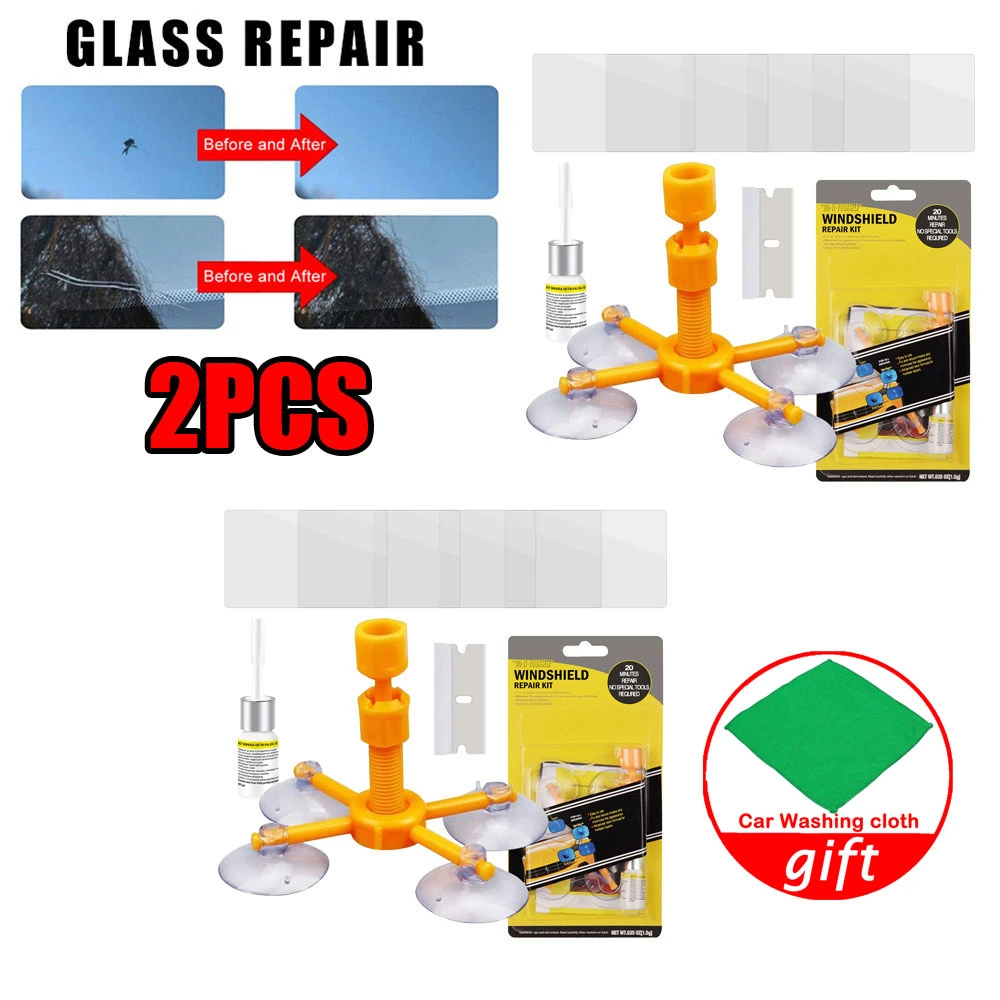 2 Kit Glass Scratch Crack Restore Repair Tool Set