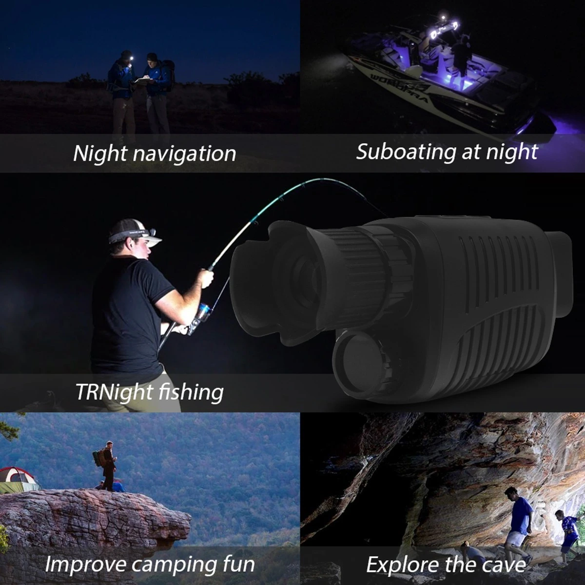 Night Vision Monocular Full Hd 1080p+Lens Cloth