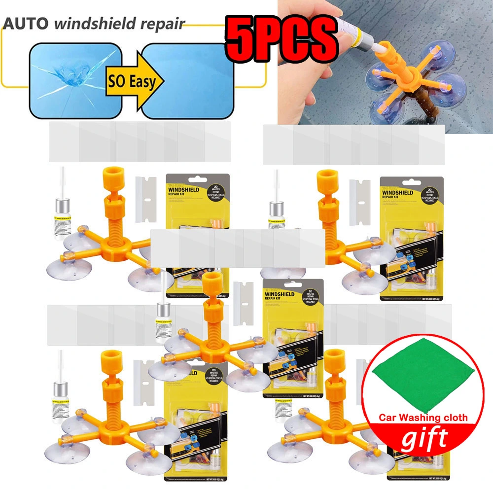 5 Kit Auto Glass Windscreen Repair Tool DIY Kits