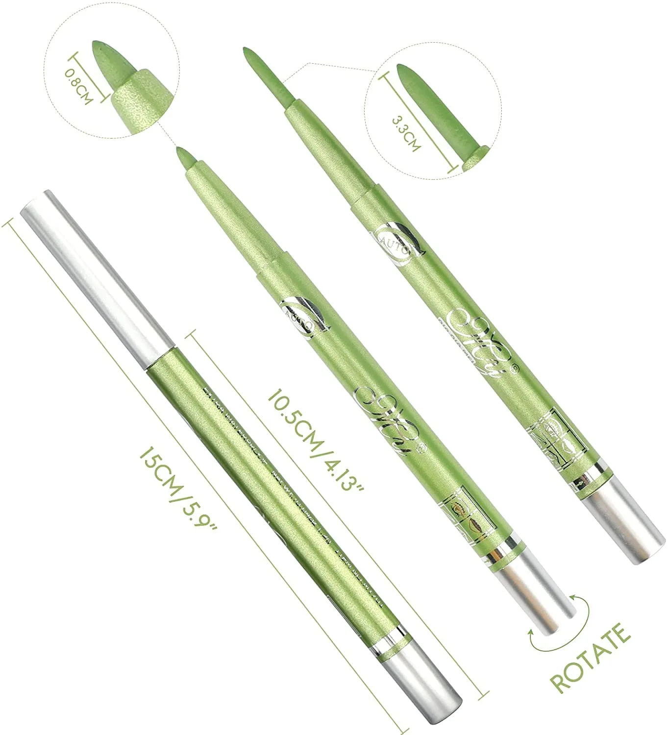 12pcs Colorful Eyebrow Eyeliner Waterproof Eye Pens