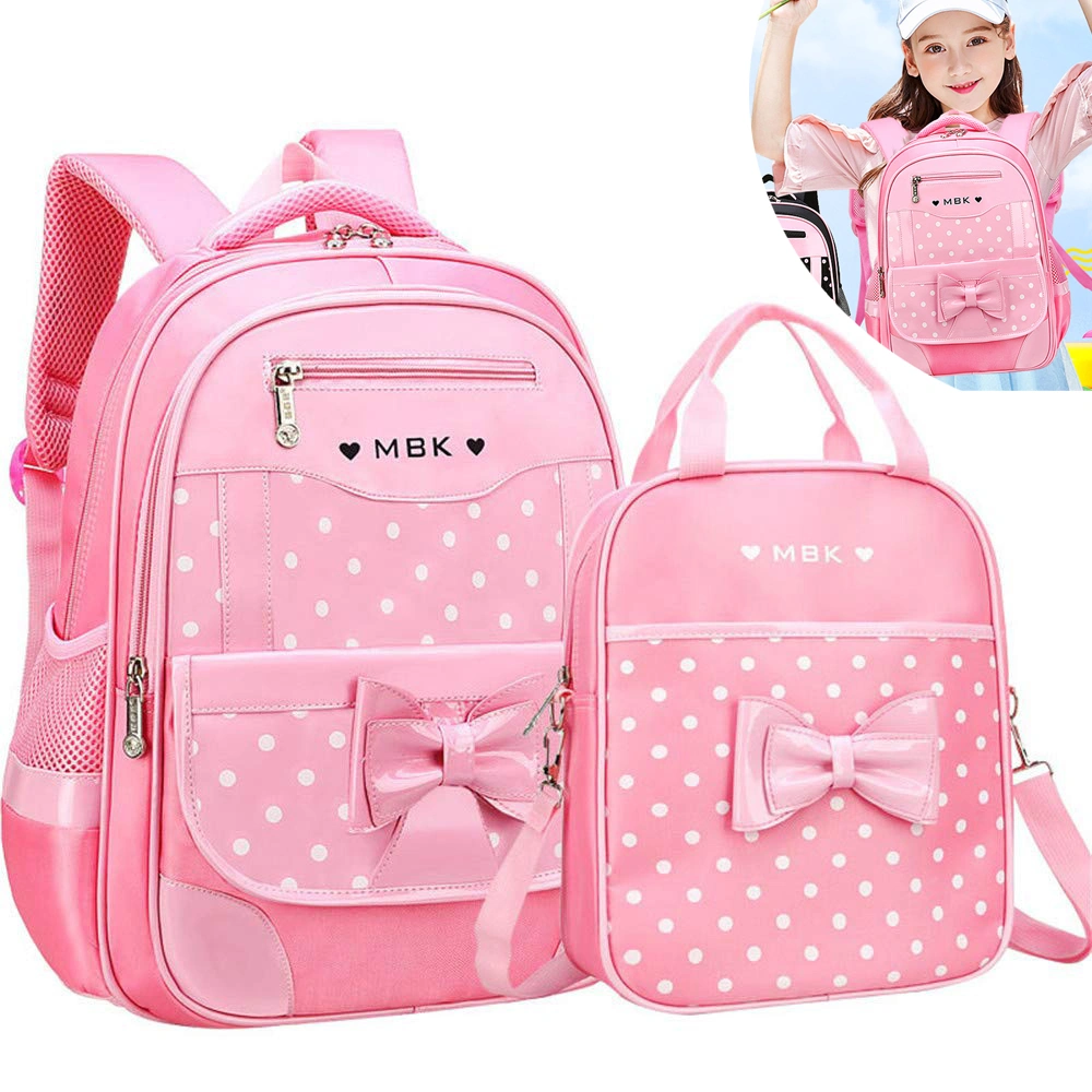 2 Pcs Girls Kawaii Backpack Lunch Bag Set