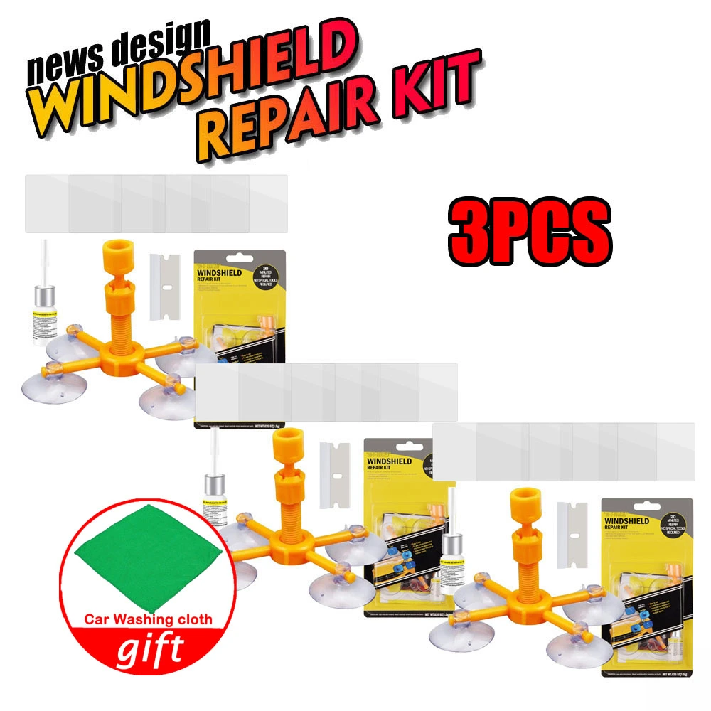 3 Kit Car Windshield Screen Repair Kit Pegament