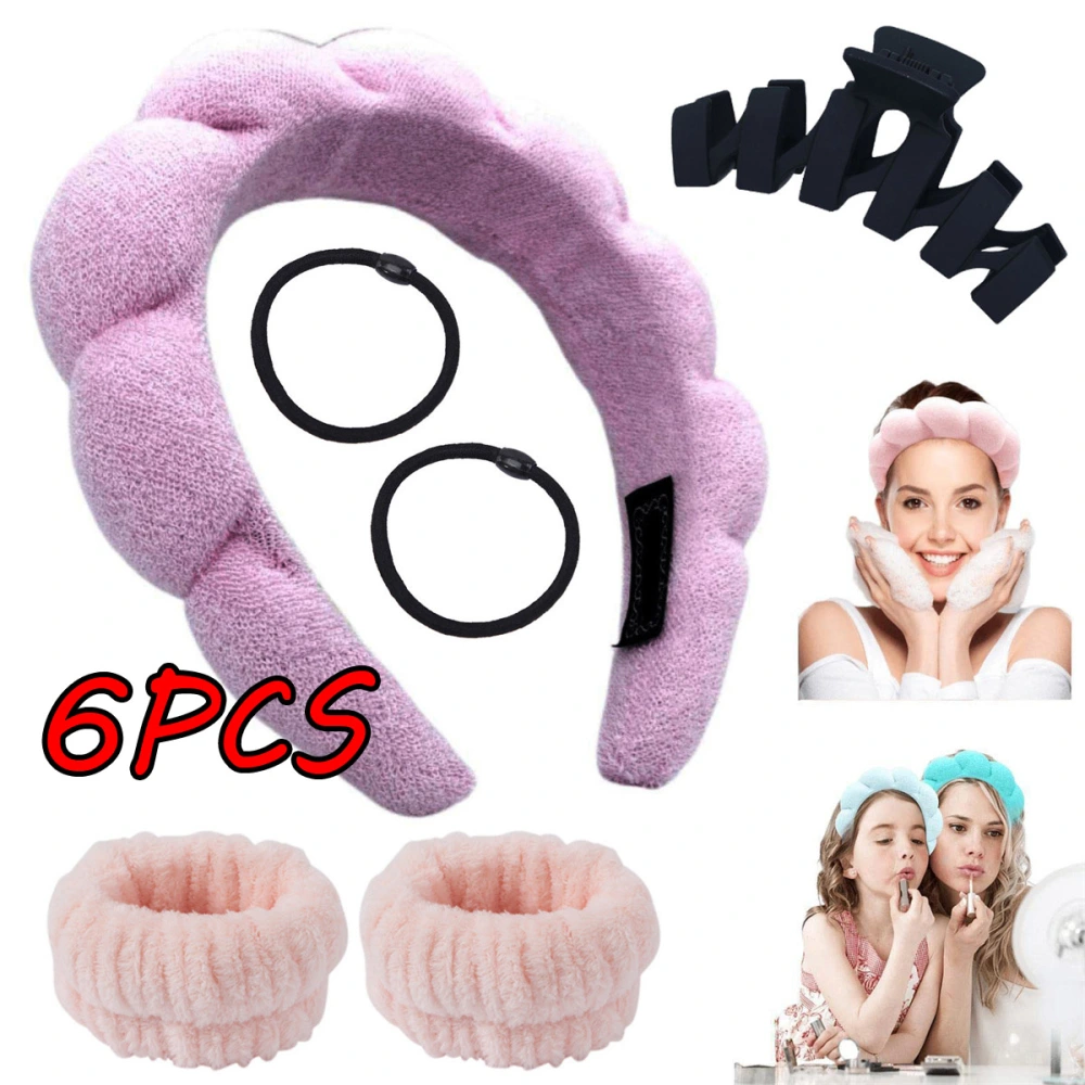 6Pcs Makeup Headband for Skincare and Washing Face