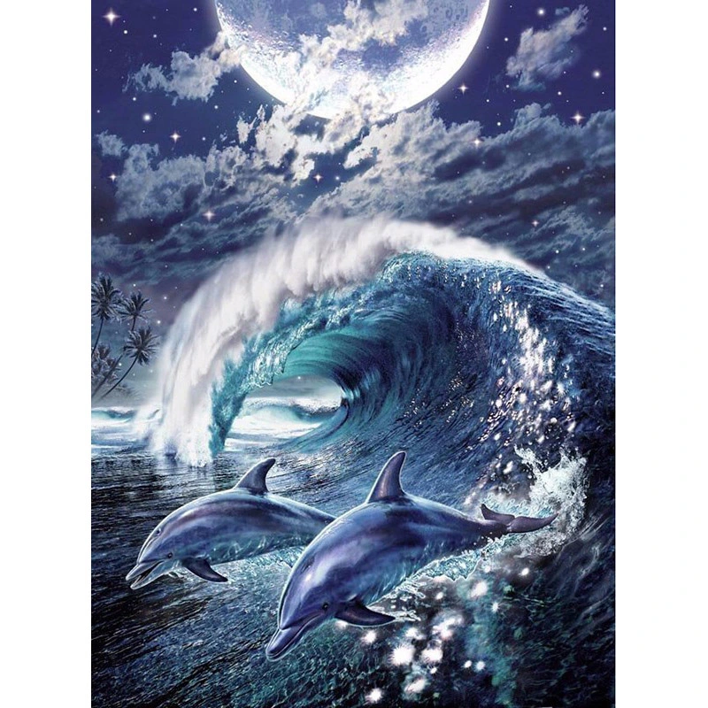 Animal Scenery Mosaic Drawings 5D Diamond Painting Set