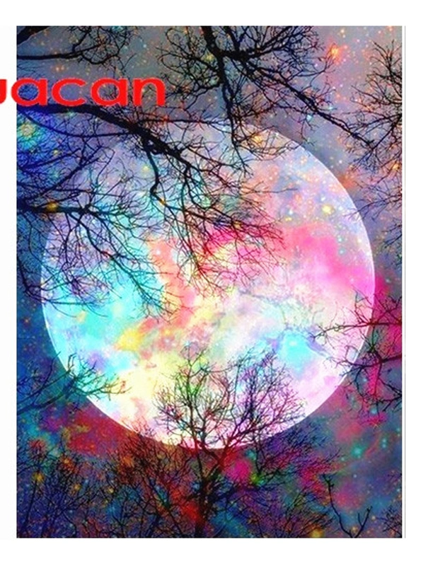 Moon Rhinestones Pictures Diamond Embroidery