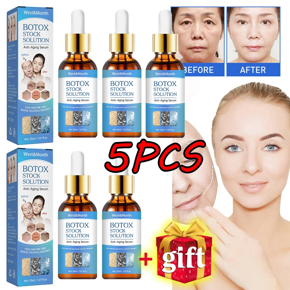5Pcs Anti Aging Serum Collagen Boost Anti-Wrinkle Serum Gift