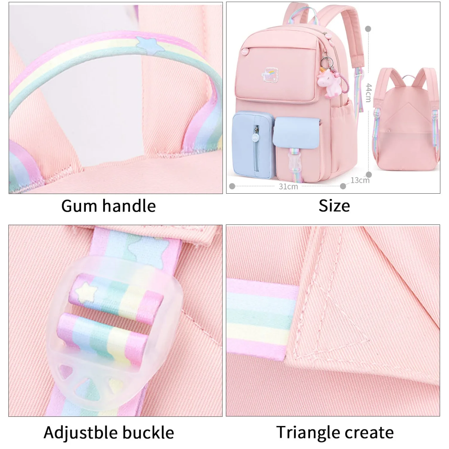 Large Capacity School Backpack for Girls 24L