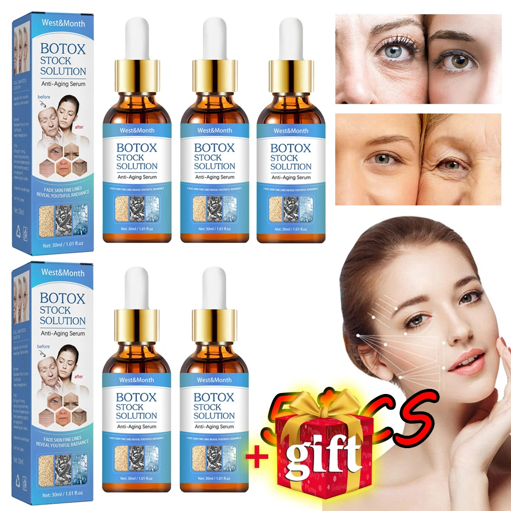 5Pcs Anti Aging Serum Fade Fine Lines Essence Gift