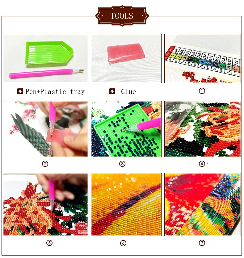 Diamond Painting Making Set, 5D Embroidery Painting Set