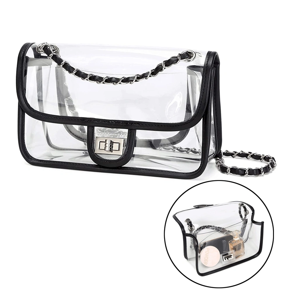 Pvc Transparent Wallet Handbag For Beach Concert