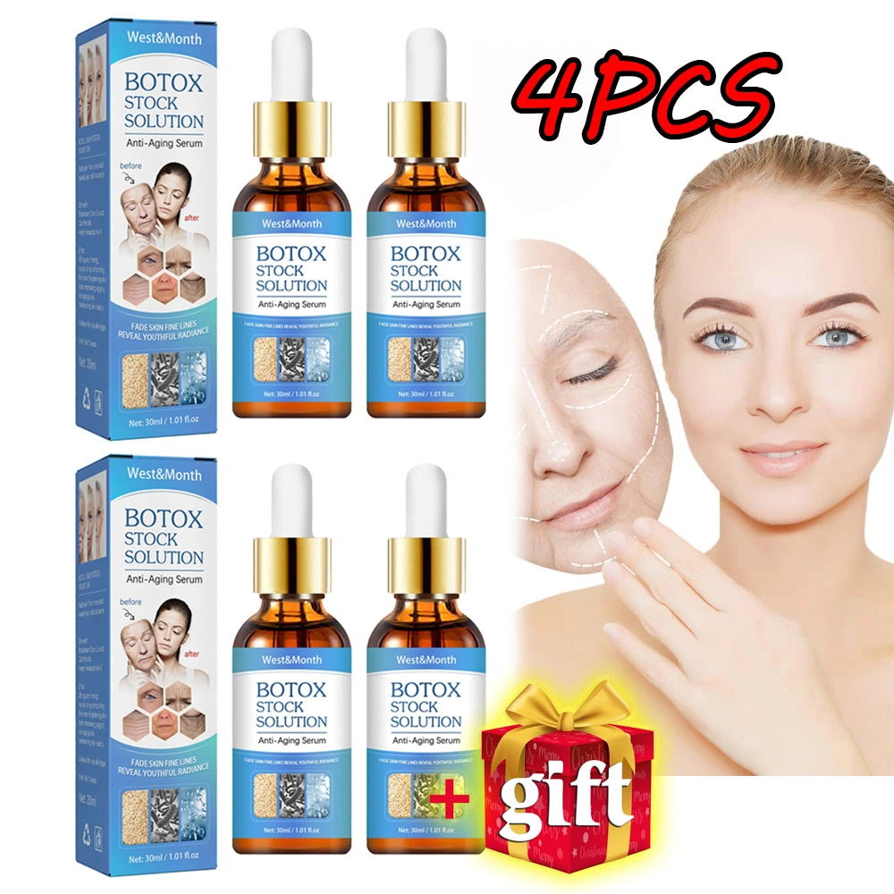 4Pcs Anti Aging Serum Collagen Boost Anti-Wrinkle Serum Gift