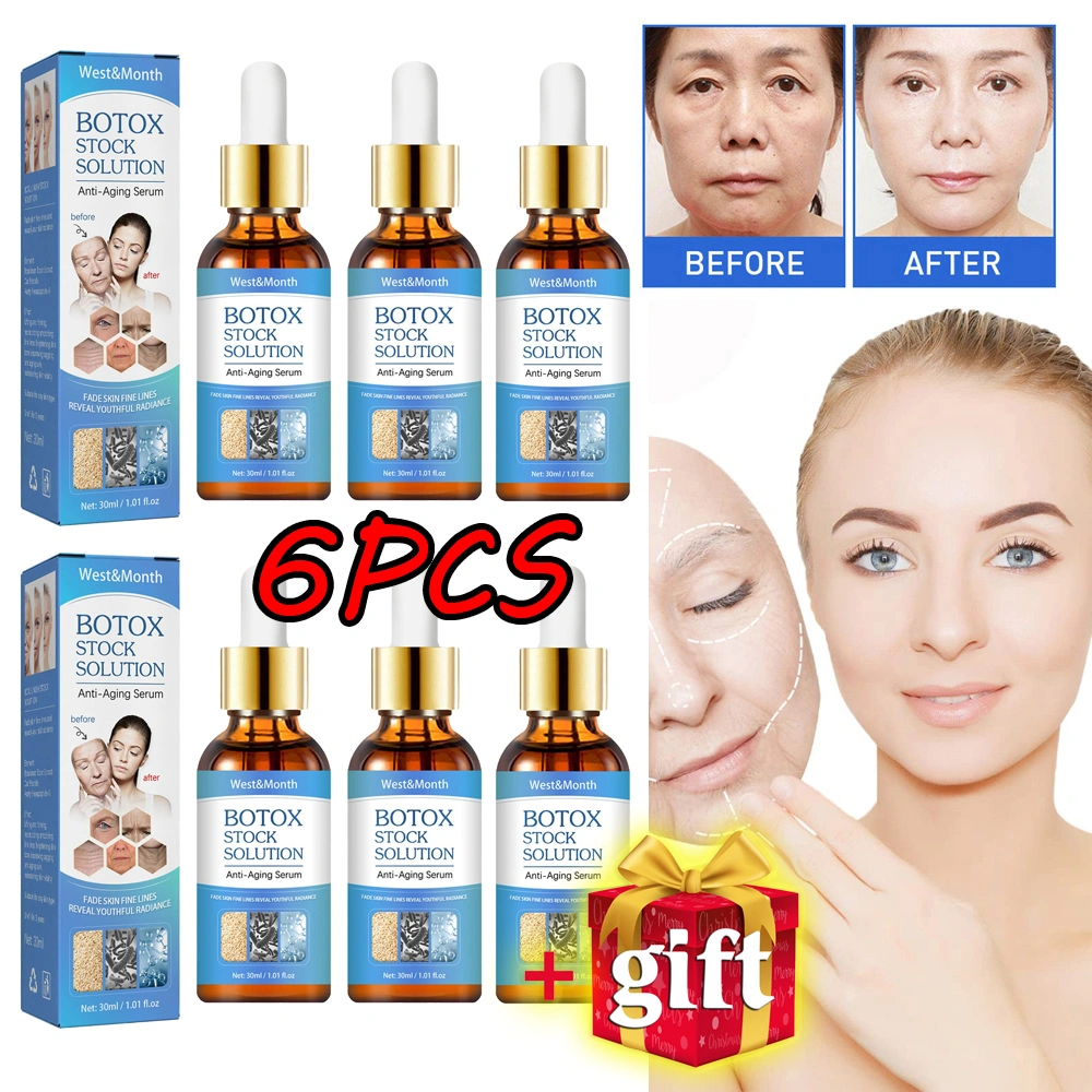 6Pcs Anti Aging Serum Collagen Boost Anti-Wrinkle Serum Gift