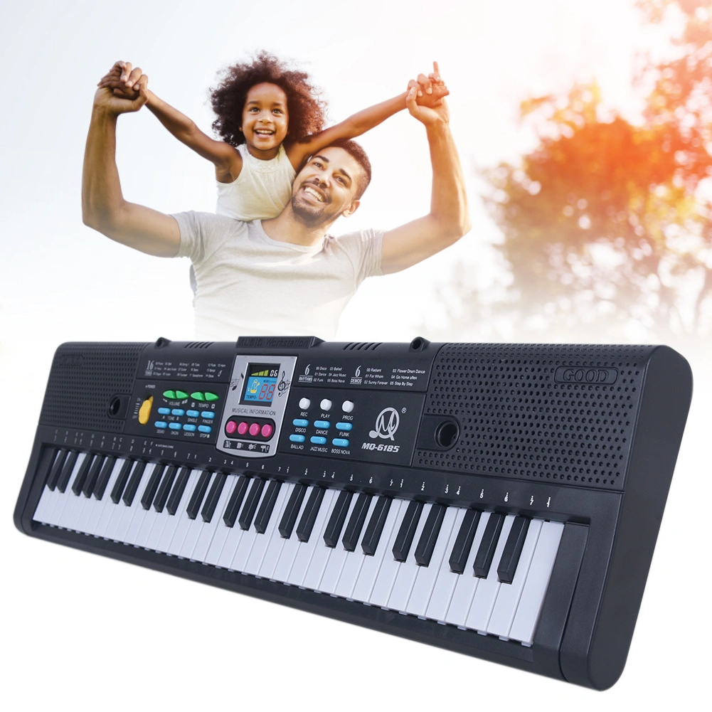 61 Key Multifunction Digital Electronic Music Piano Keyboard Toy with Microphone