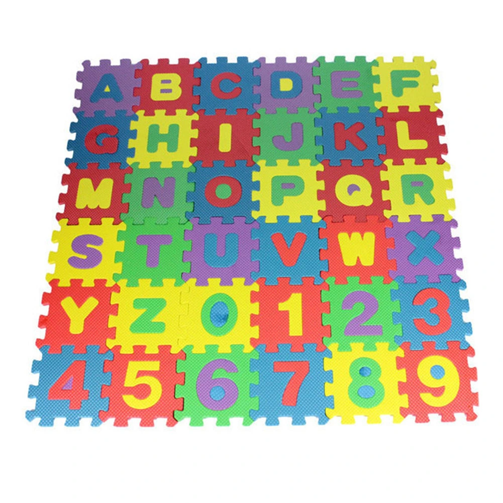 36Pcs Children Letter Numbers Puzzle Crawling Foam Floor Mat Rug Education Toy