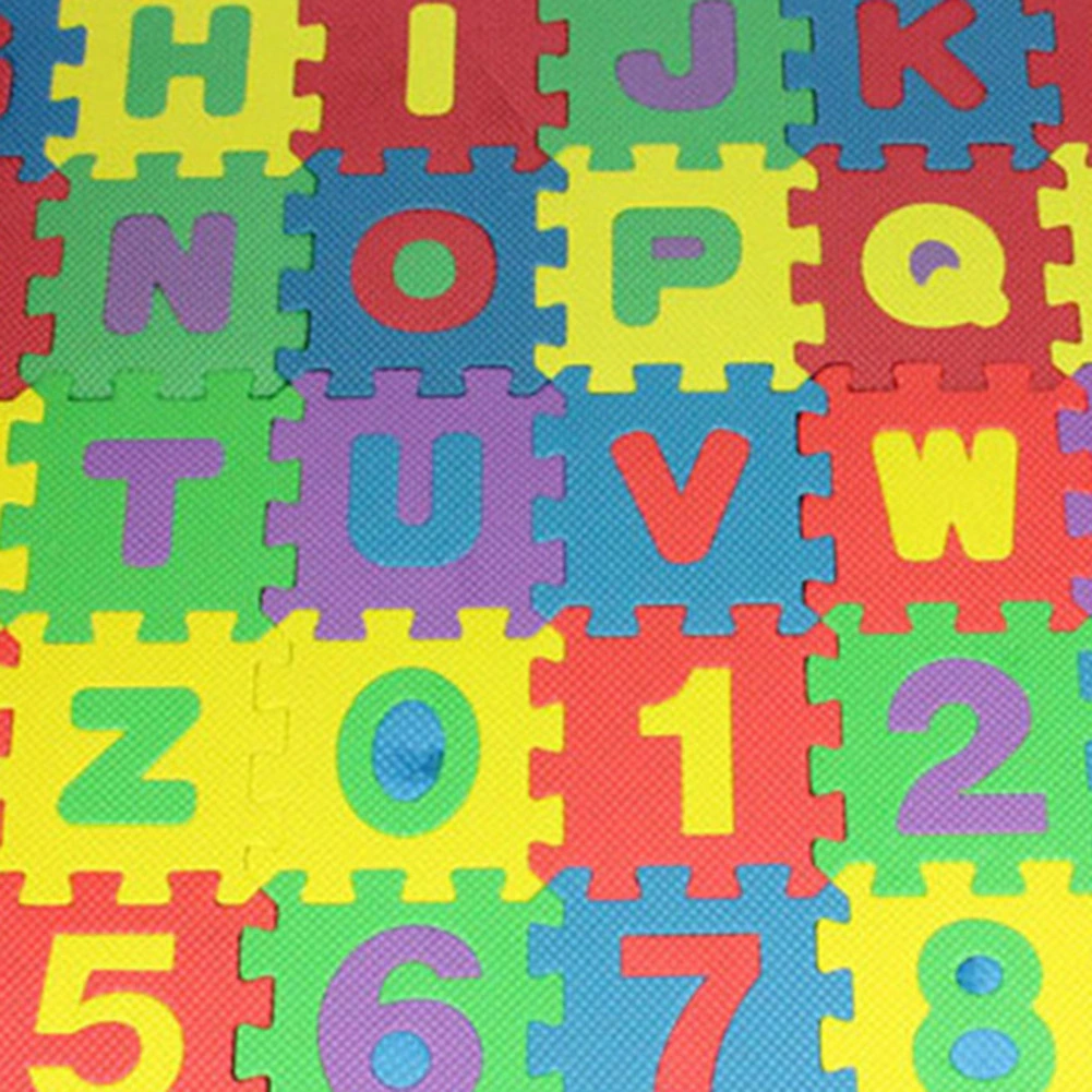 36Pcs Children Letter Numbers Puzzle Crawling Foam Floor Mat Rug Education Toy