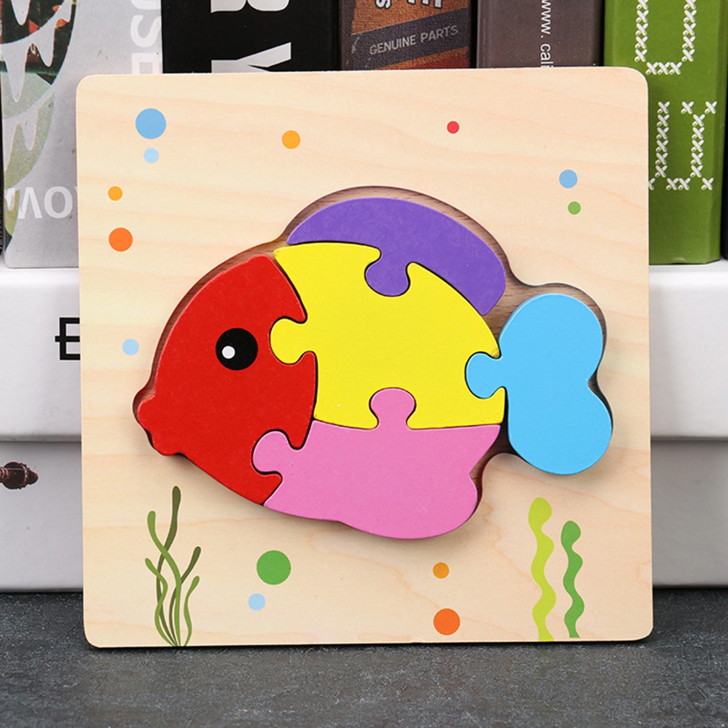 Building Block Toys Three-dimensional Intellectual Development Fall Resistant DIY Assembling Animal Train Puzzles Toy Early Education Toys